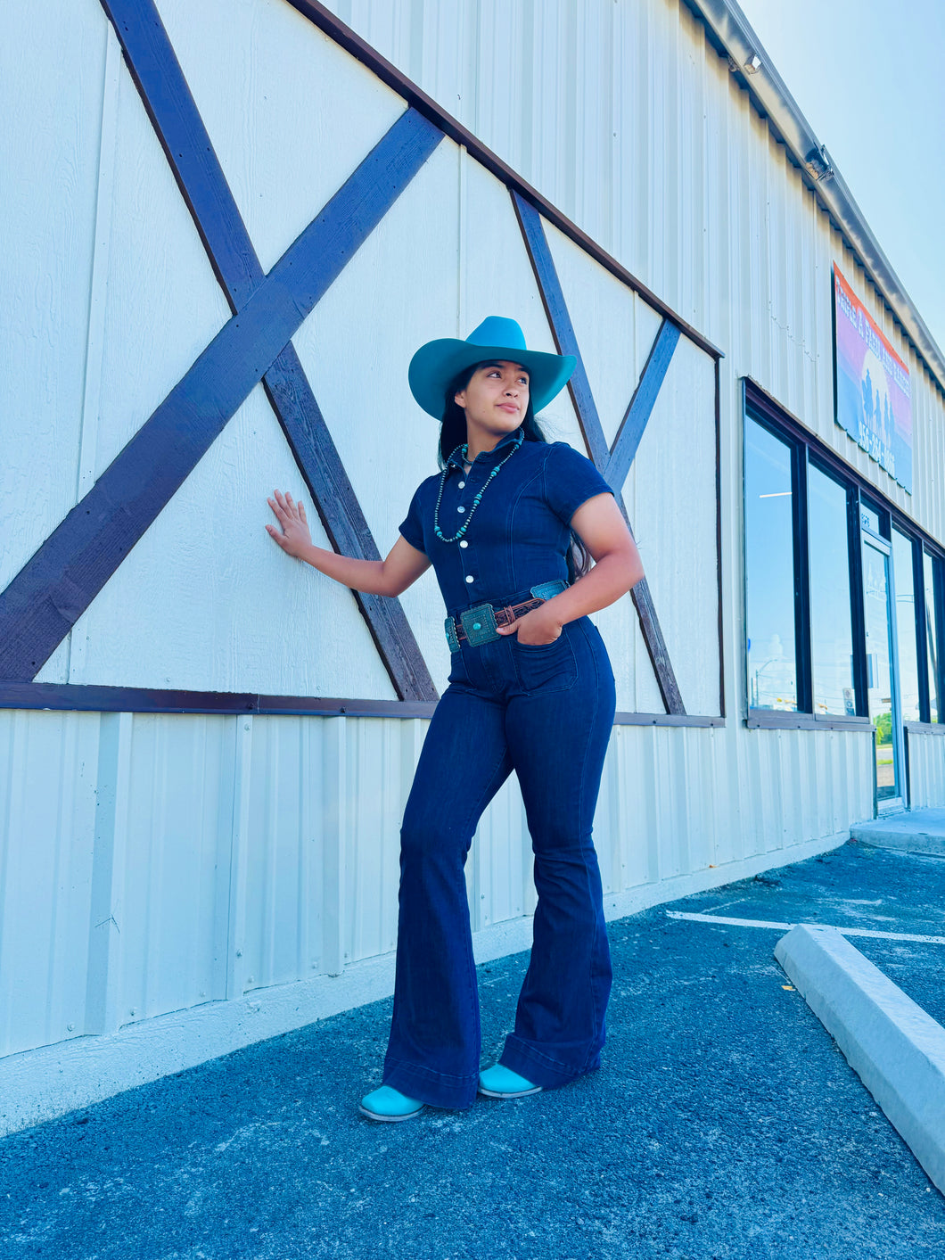 Daisy Denim Jumpsuit
