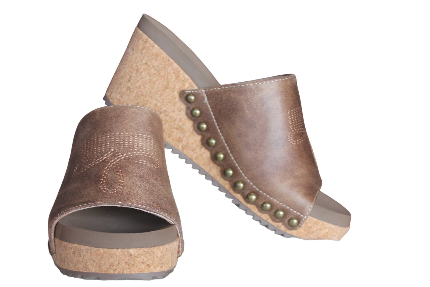 Saddle Up Tan Wedges