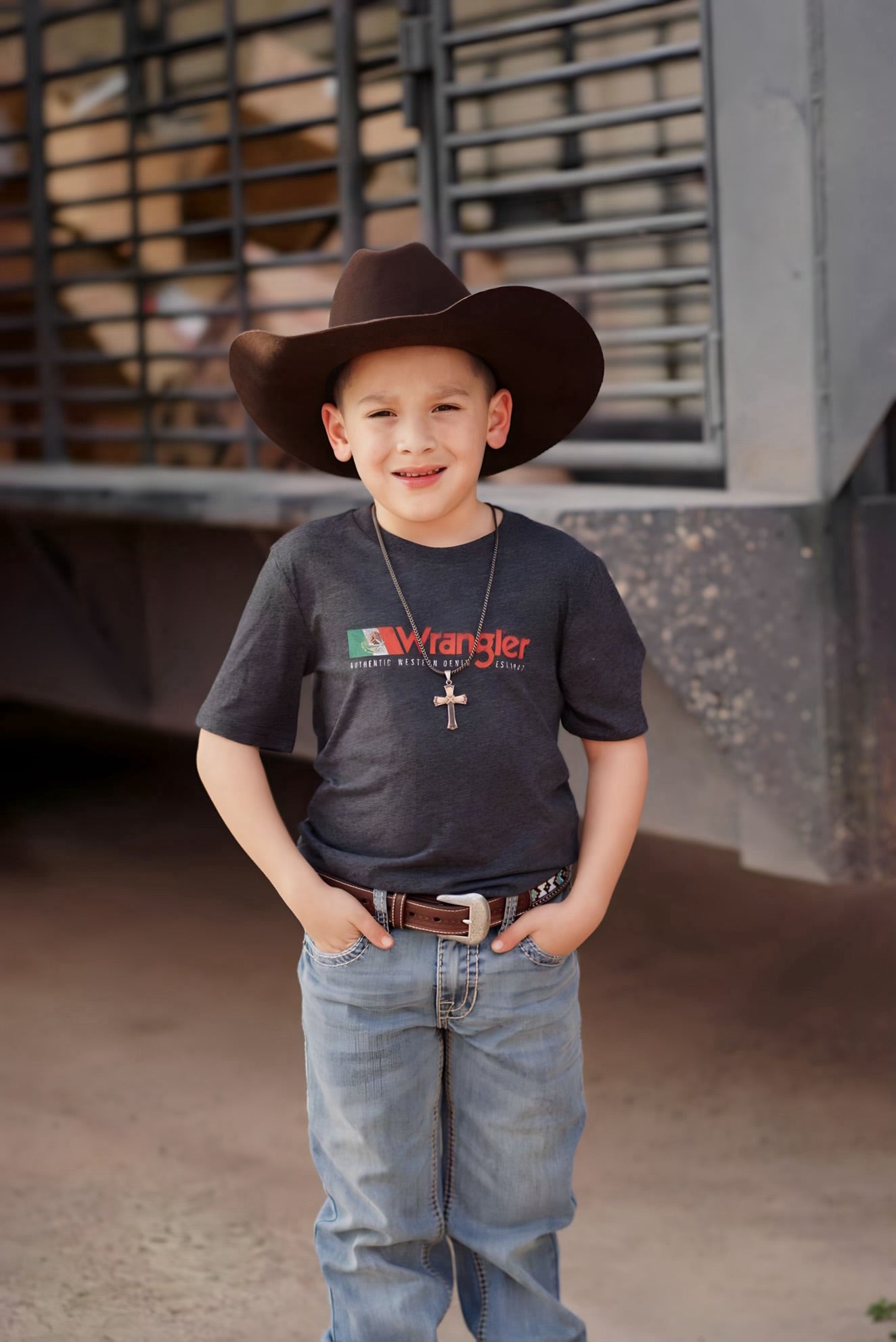 Wrangler Kid's Mexico flag Tee