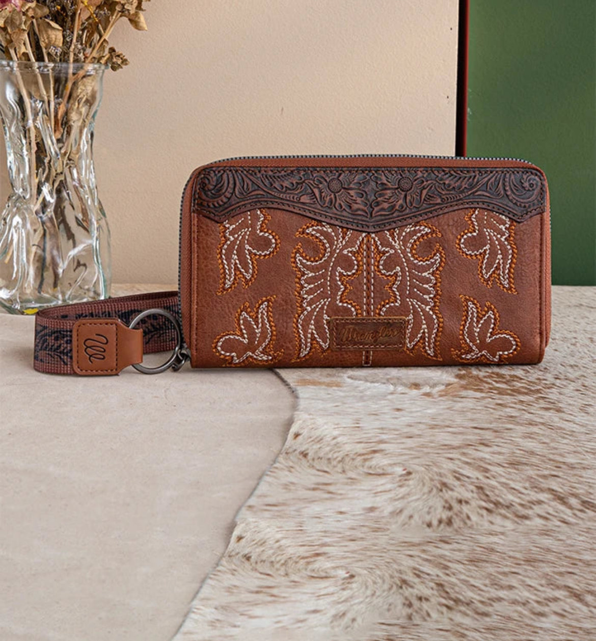 Wrangler Embroidered Bi-Fold Wallet