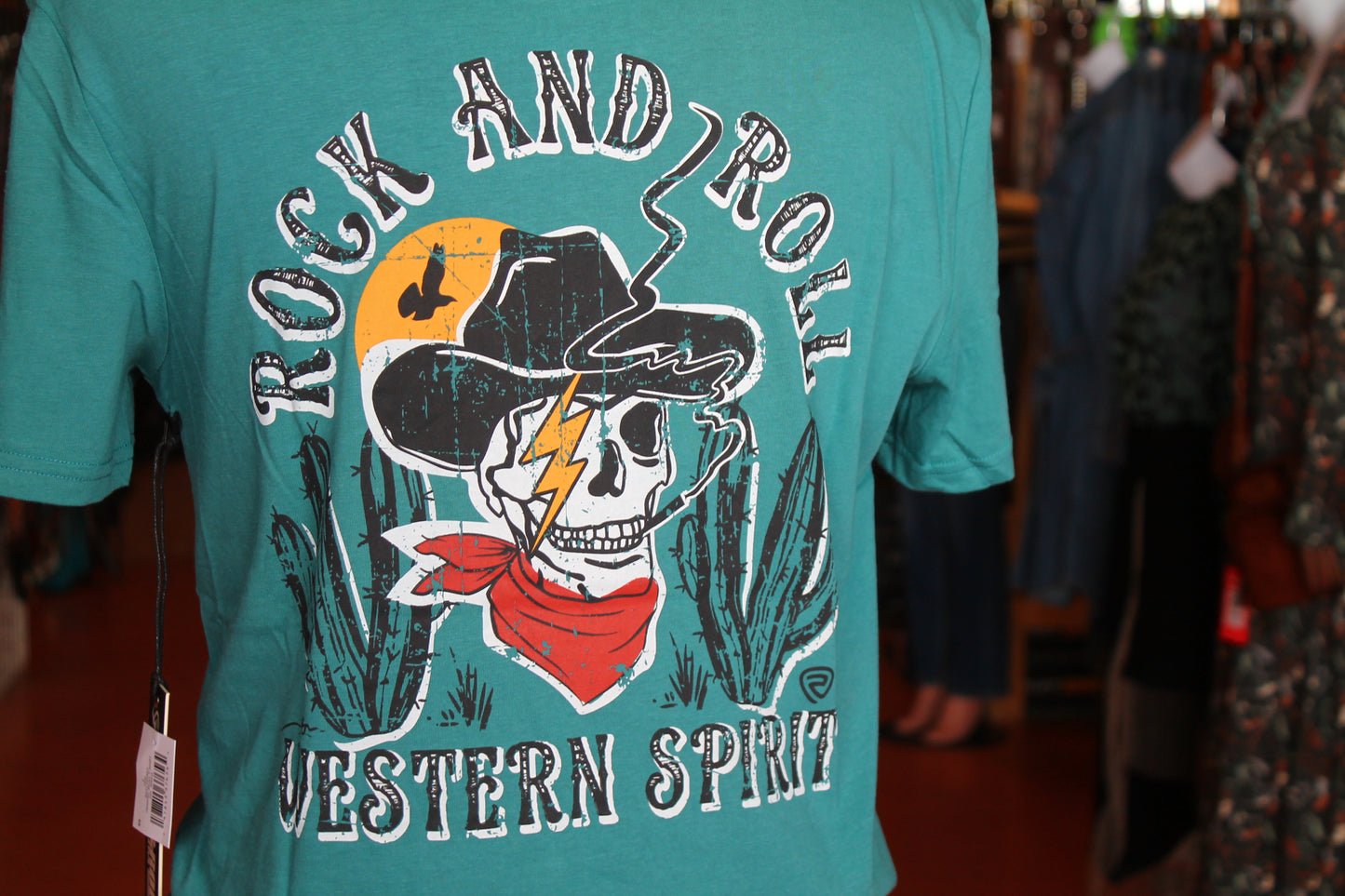 Rock & Roll Cowboy Skull Tee