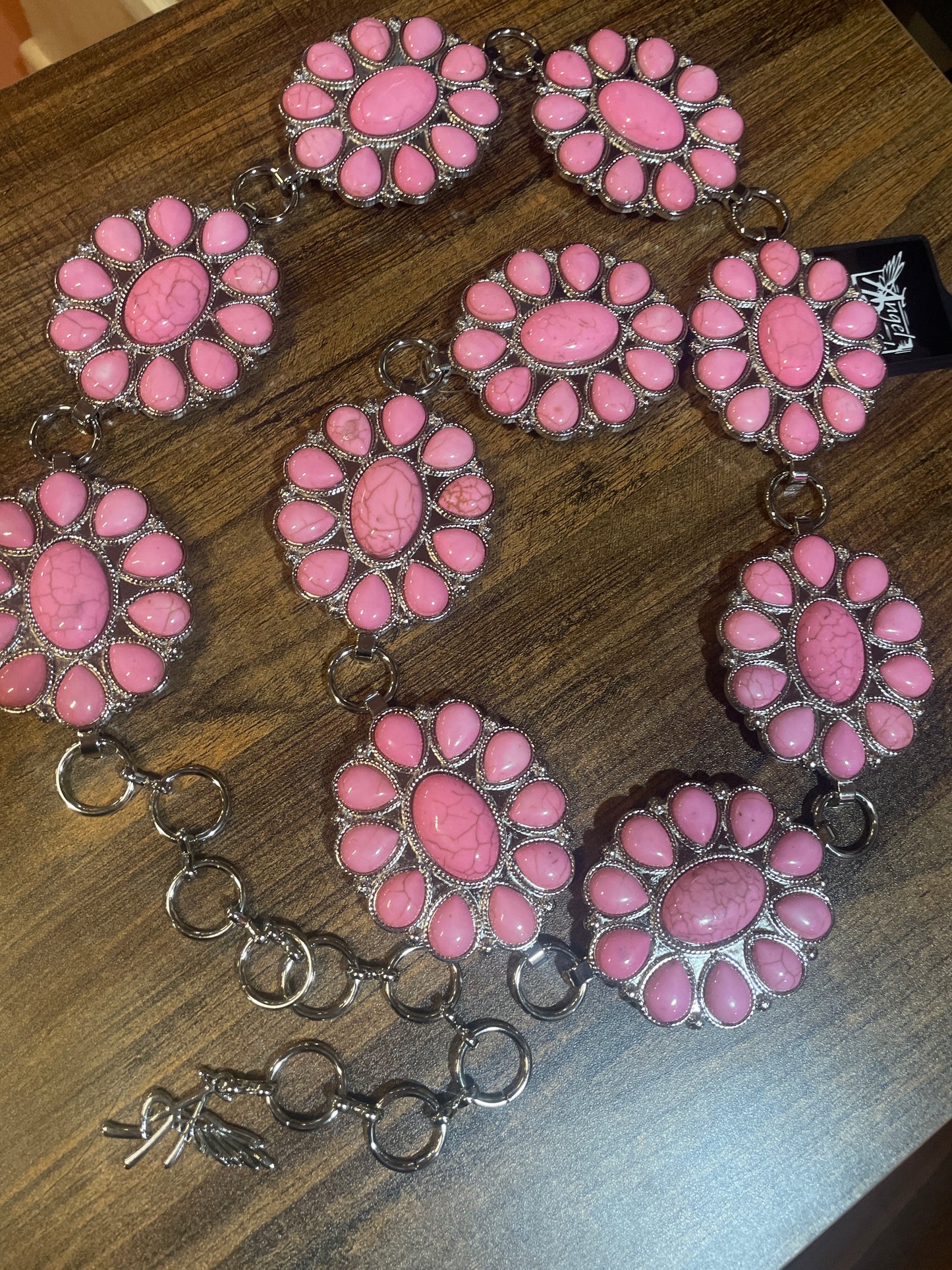Baby Pink Concho Belt