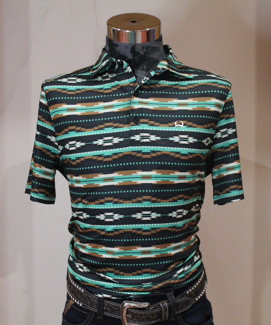 Men’s Cinch ArenaFlex Aztec Polo