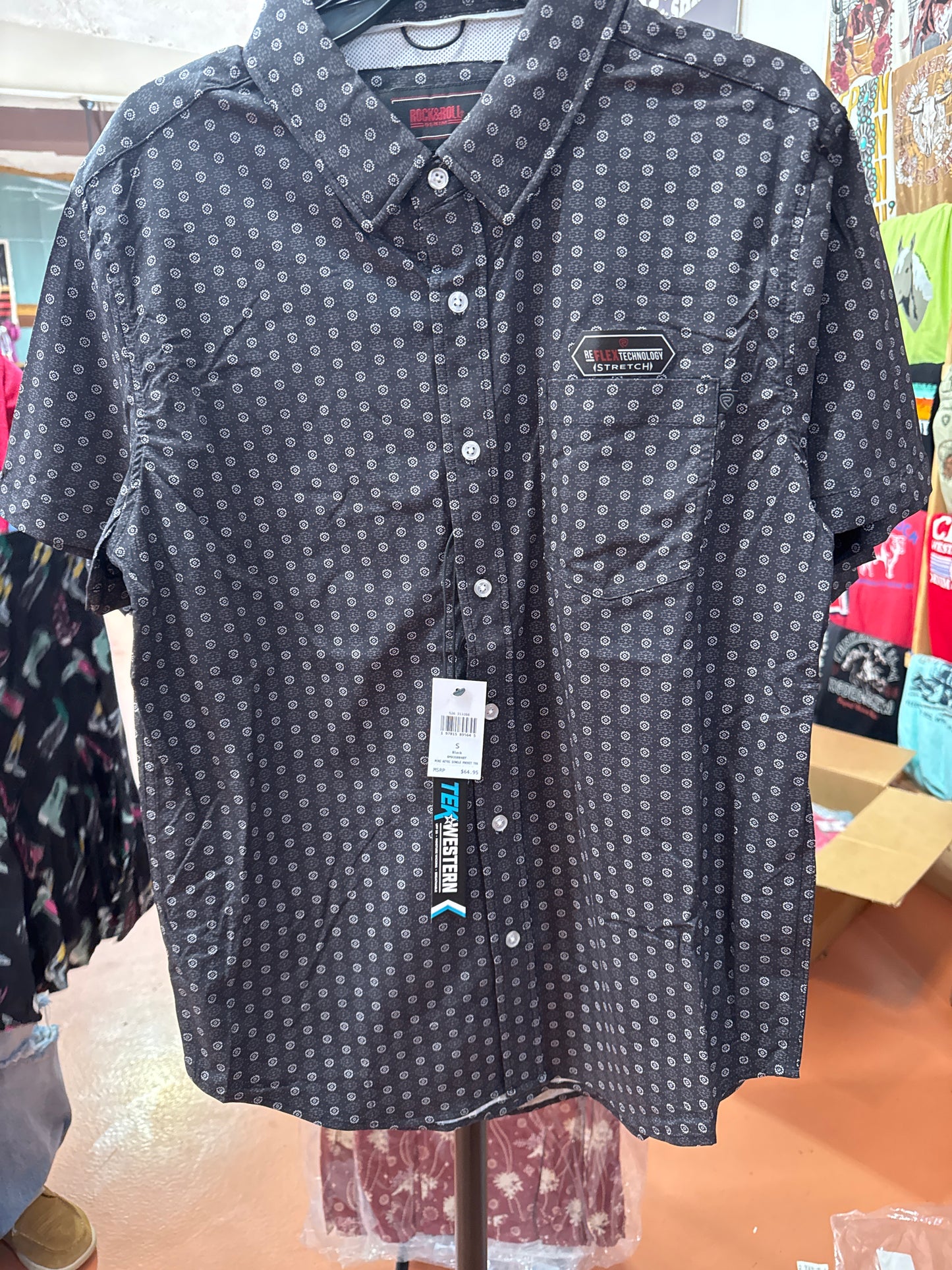 ROCK&ROLL DENIM TEK SINGLE POCKET - BLACK