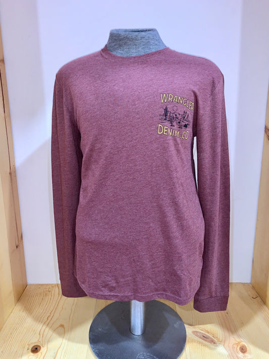 Wrangler Coyote Denim LS T-shirt