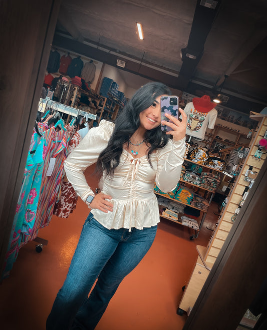 Savanna Jane Savy Silk Top - Champagne