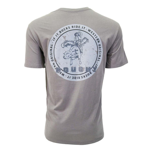 Hooey Buckin' Bronc Steel Grey Tee