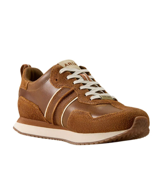 Ariat Men's Tumble Brown Suede & Georgia Clay Ranch Runner Shoe 🤠