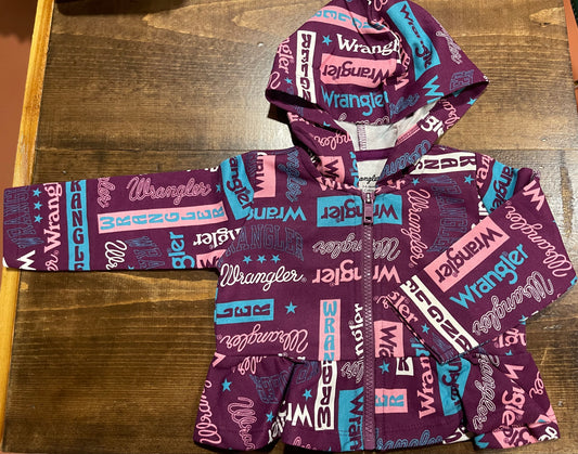 Wrangler Baby Girl's Purple Branded Jacket