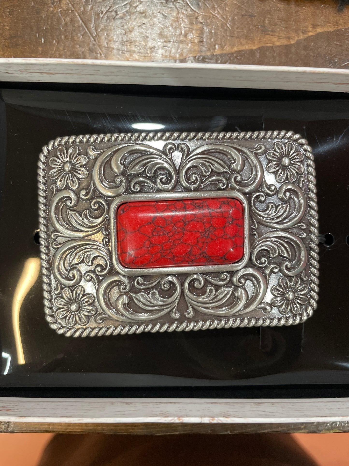 Red Stone Buckle