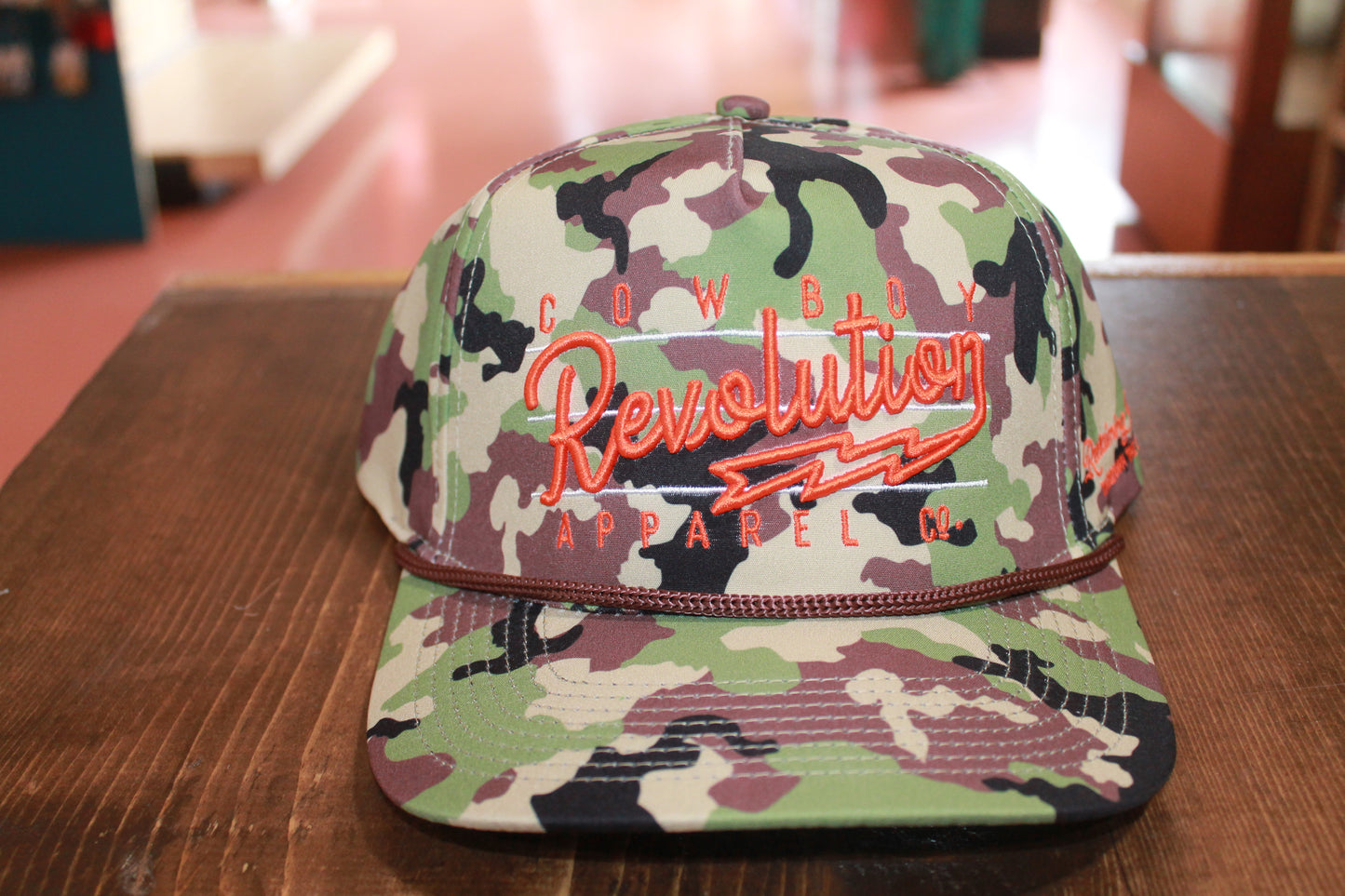 Cowboy Revolution- CAMO/ORANGE CAP