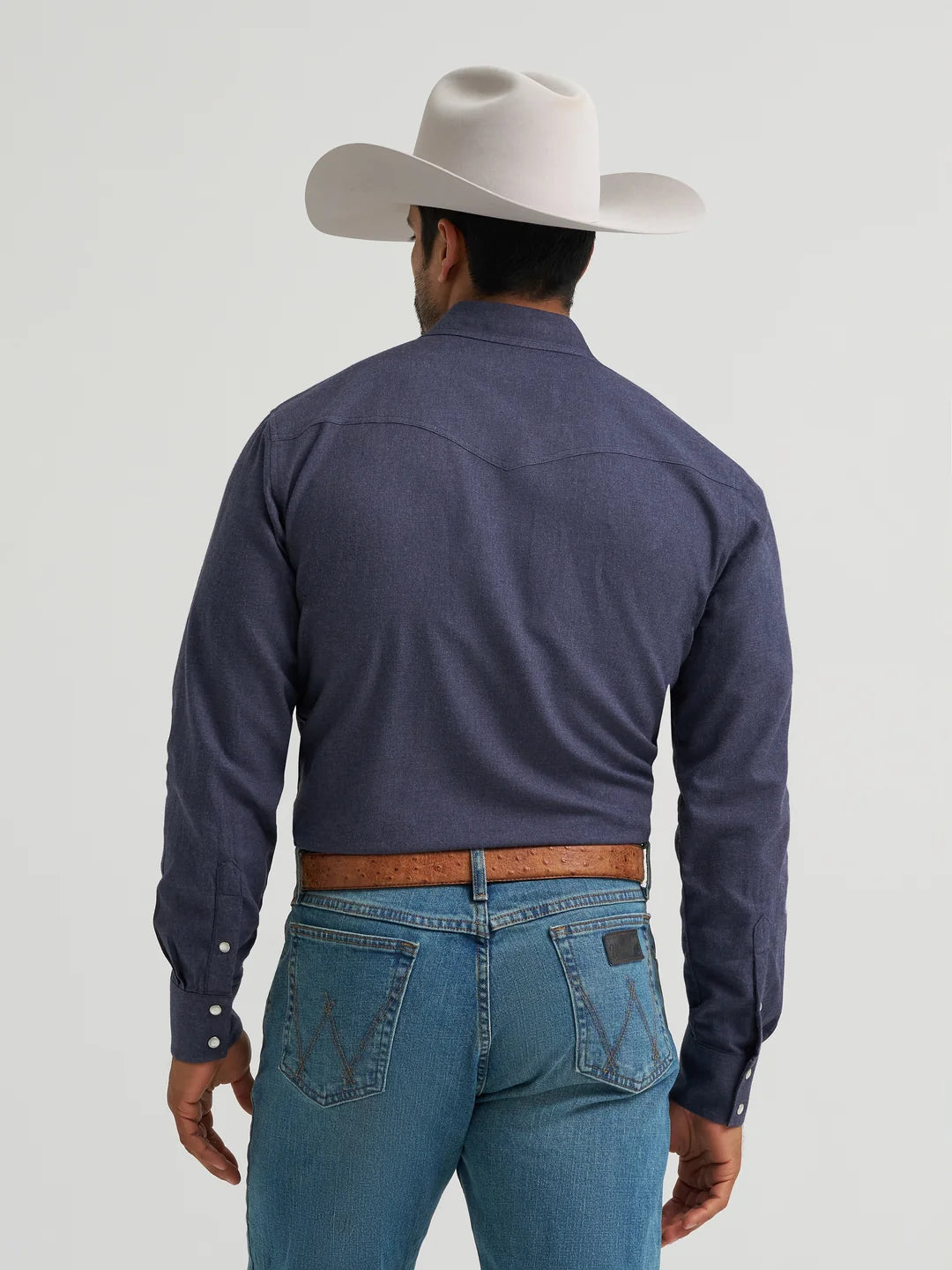 Men's Wrangler X COJO Blue Longsleeve Classic Fit Snap Shirt 🤠