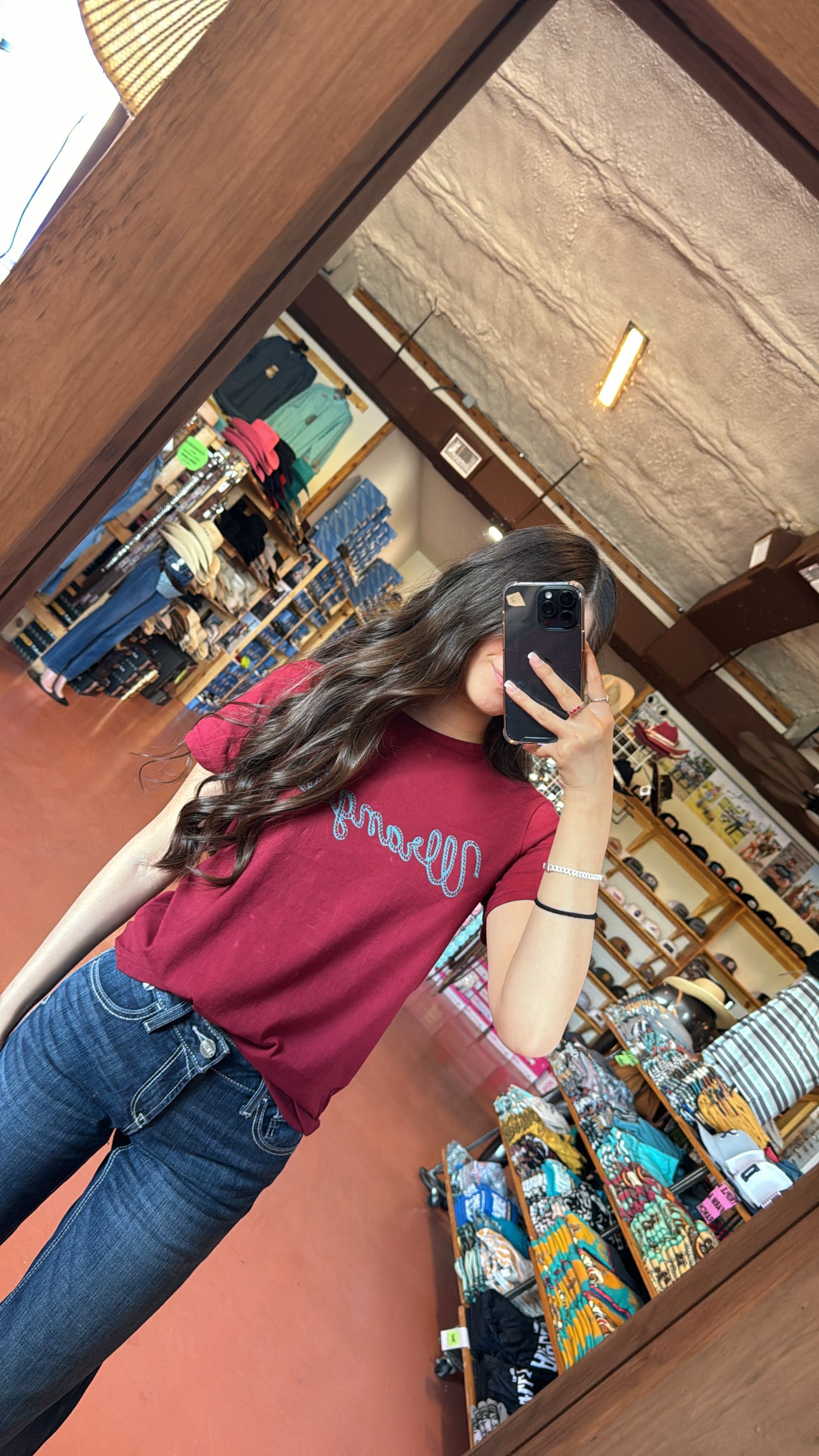 Women’s Rope Logo Tee- Red