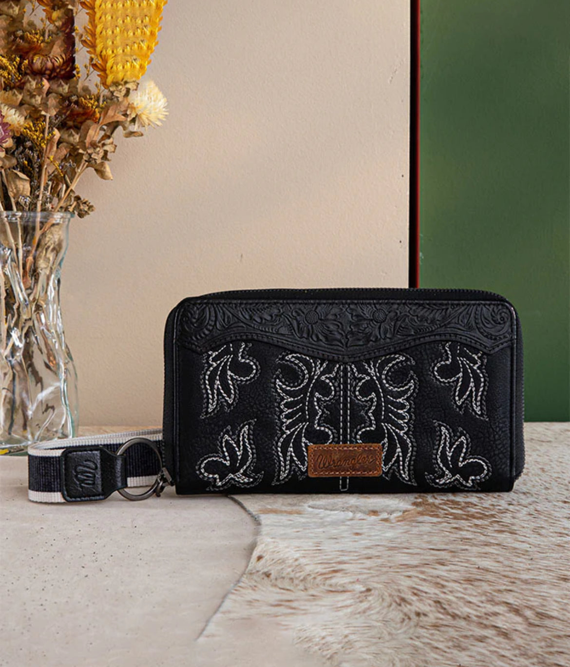 Wrangler Embroidered Bi-Fold Wallet