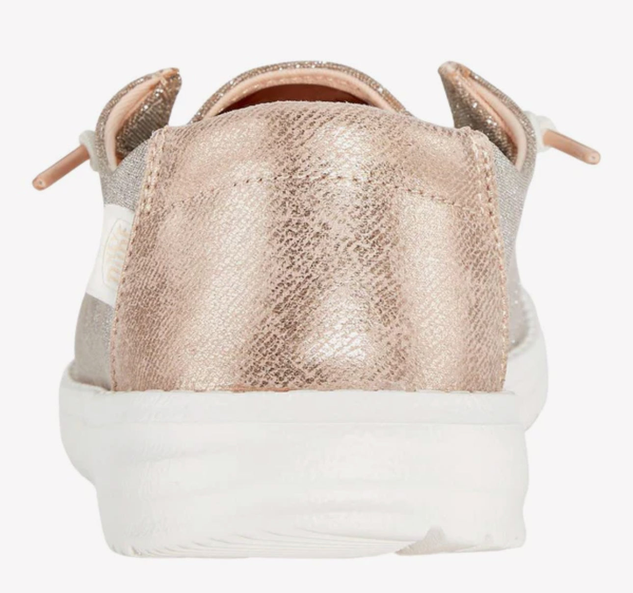 Wendy T Metallic Sparkle Rose Gold
