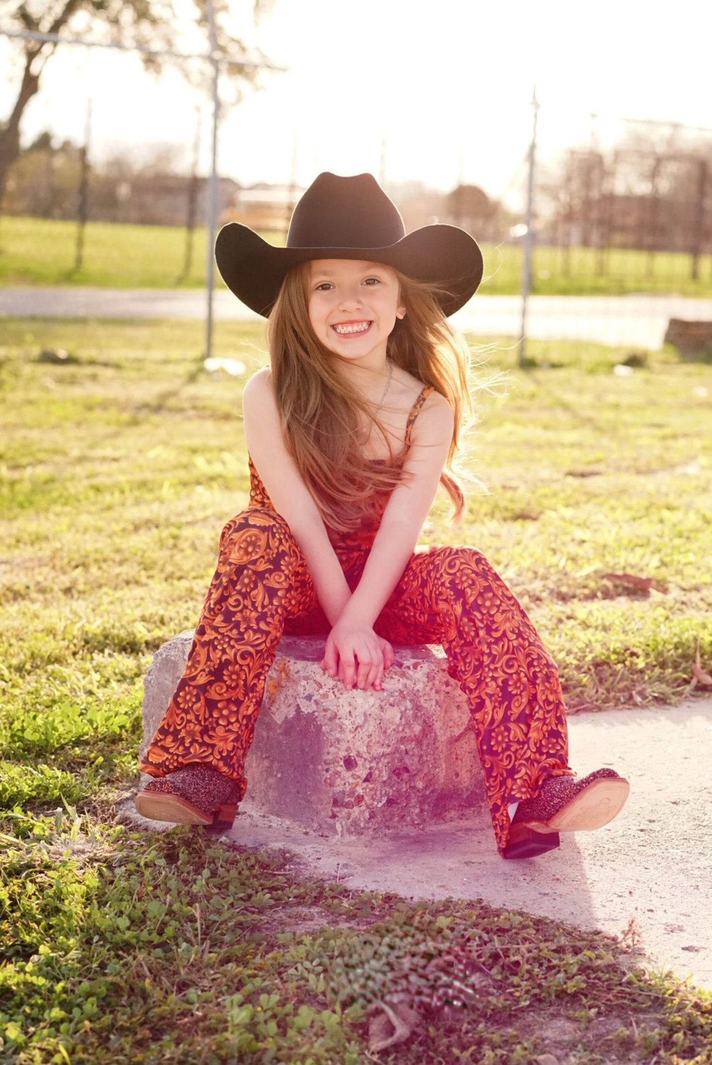 Girl's Tooled Jumpsuit