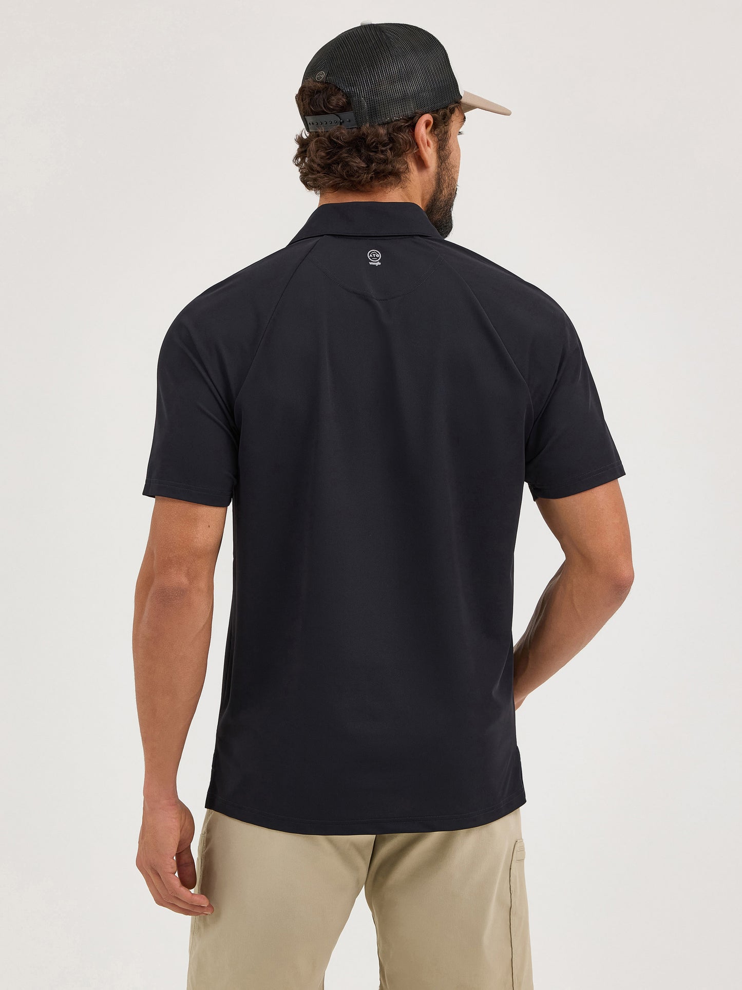 Wrangler Black Men’s  Techno Knit Polo