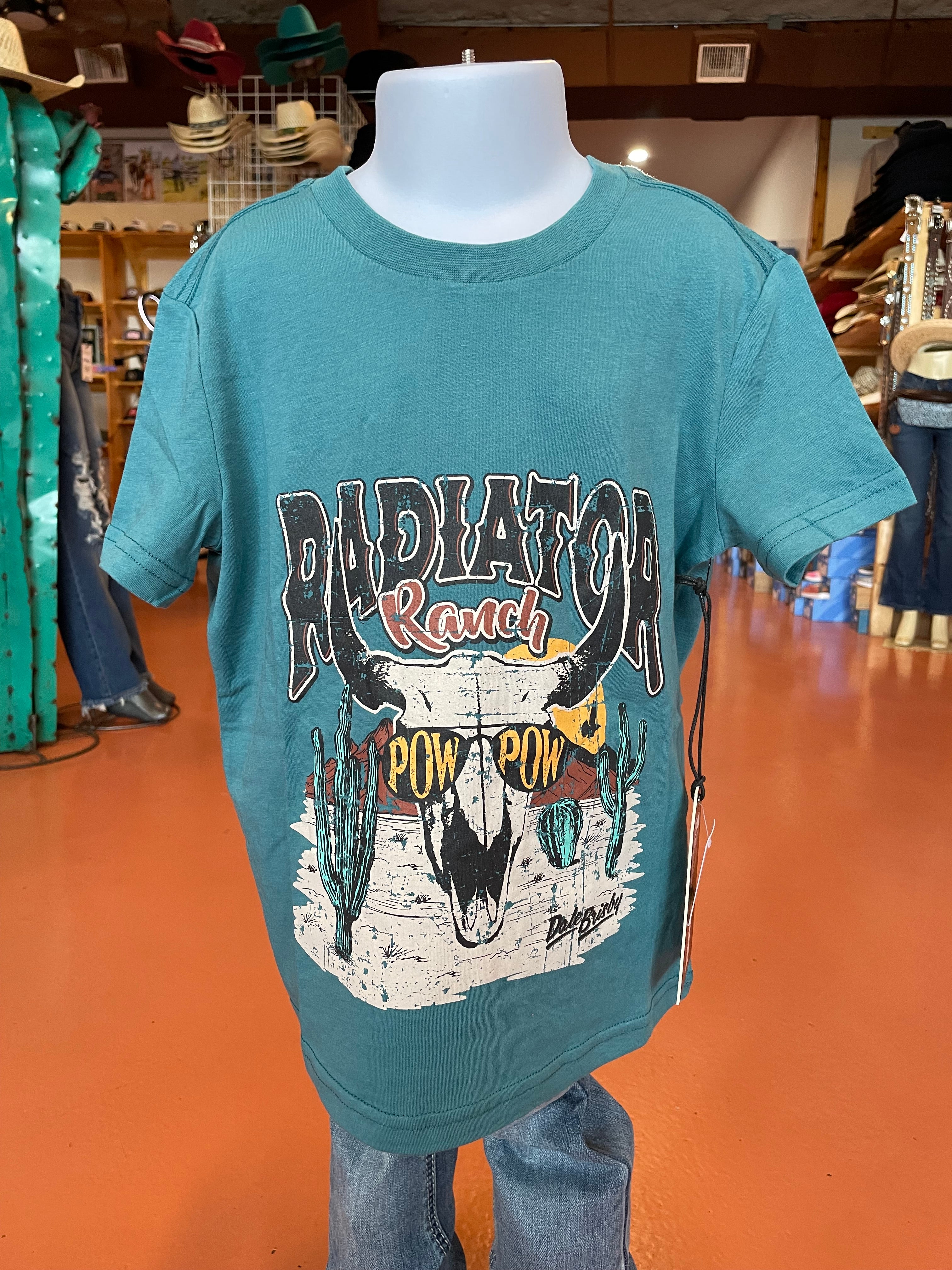 Blake Monteleone Radiator Ranch Kid's R&R Teal Radiator Ranch Teeπ β Triple A Farm & Ranch, LLC