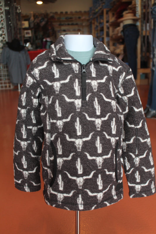 Boys Printed Berber 1/4 Zip Jacket