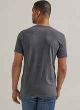 Load image into Gallery viewer, Wrangler Men&#39;s Dark Grey &amp; Goldenrod Rope Logo Short Sleeve T-Shirt
