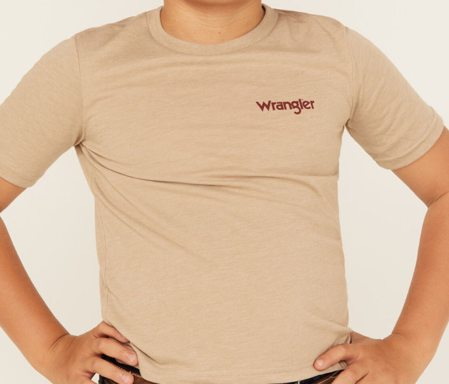 Wrangler Scenic Bison Tee- Youth