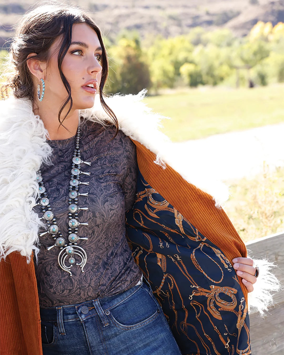 Women Corduroy Coat- Copper CWJ7529001🤠