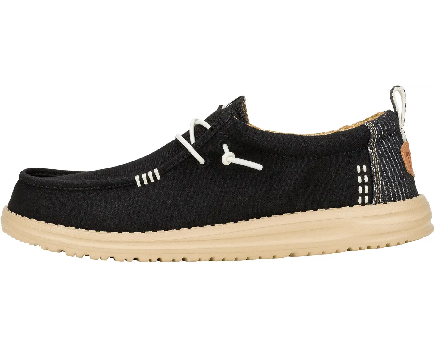 Wally Hickory Denim- Blk/Tan