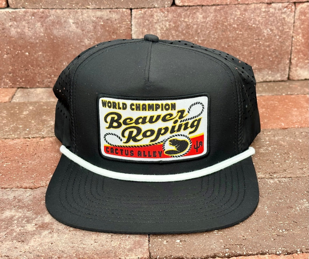 Cactus Alley Beaver Roping Cap (Black)