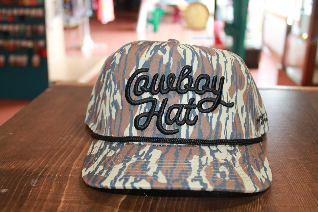 Cowboy Hat- CAMO/BLACK CAP