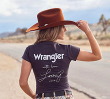 Load image into Gallery viewer, Lainey Wilson X Wrangler With Love Shrunken Band Tee

