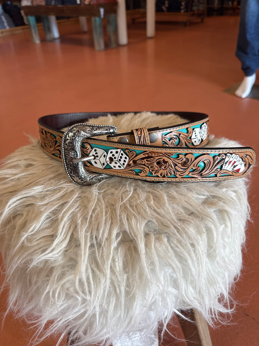 Challenger Men’s ‘Cards & Dice’ Belt