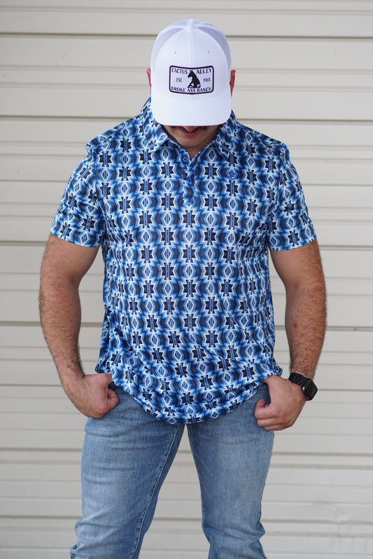 R&R Dusk Blue Polo