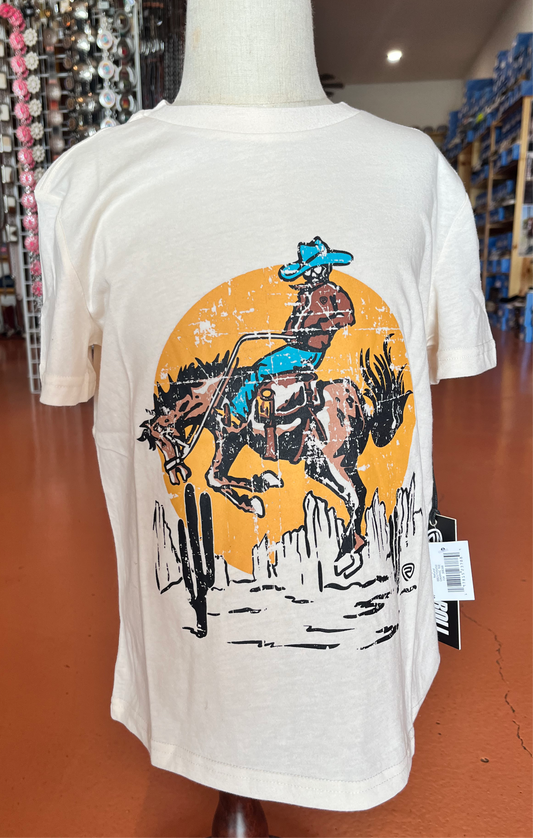Youth Rock & Roll Western Natural Tee