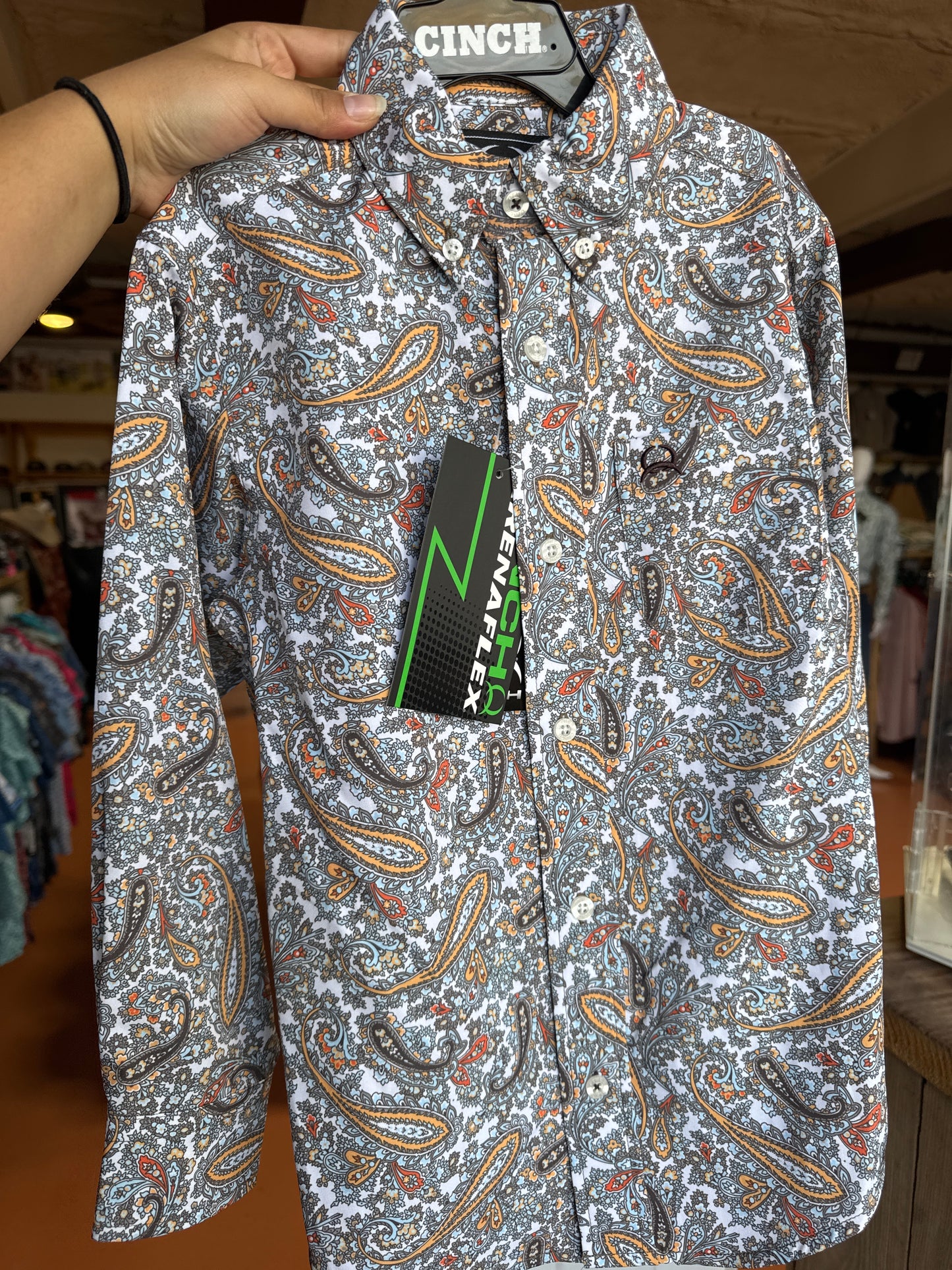 Boy’s Cinch Spring Paisley Long-sleeve✅
