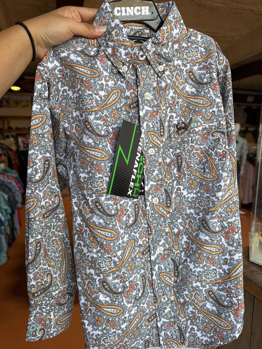Boy’s Cinch Spring Paisley Long-sleeve