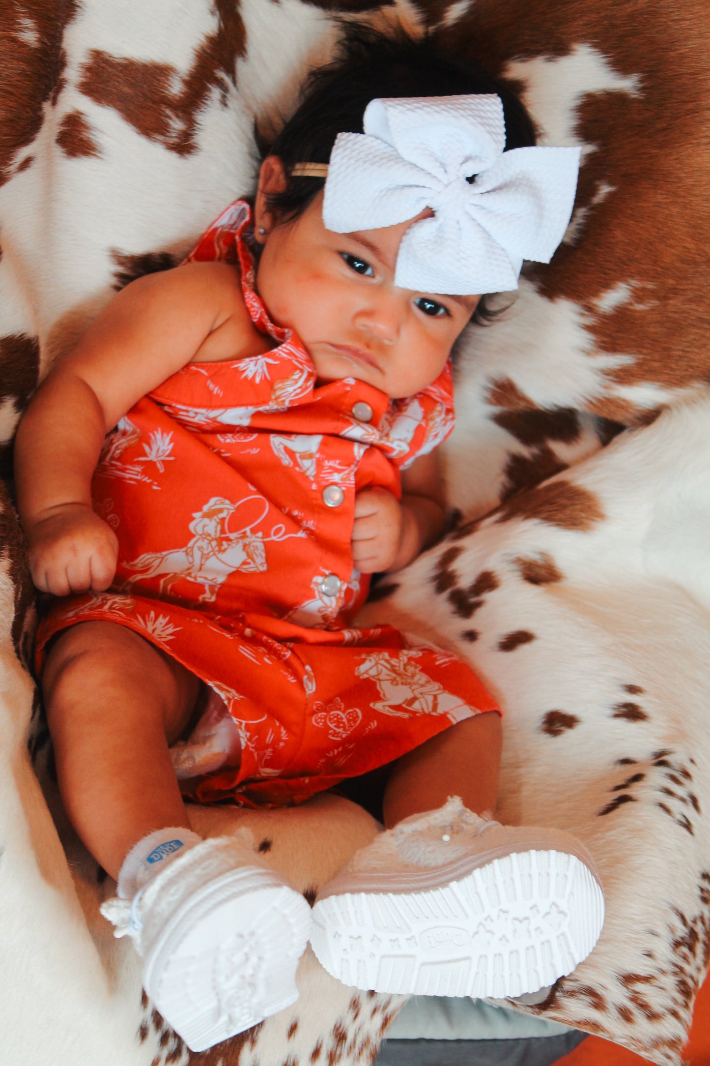 Wrangler West Baby Girl Red Cowgirl Set