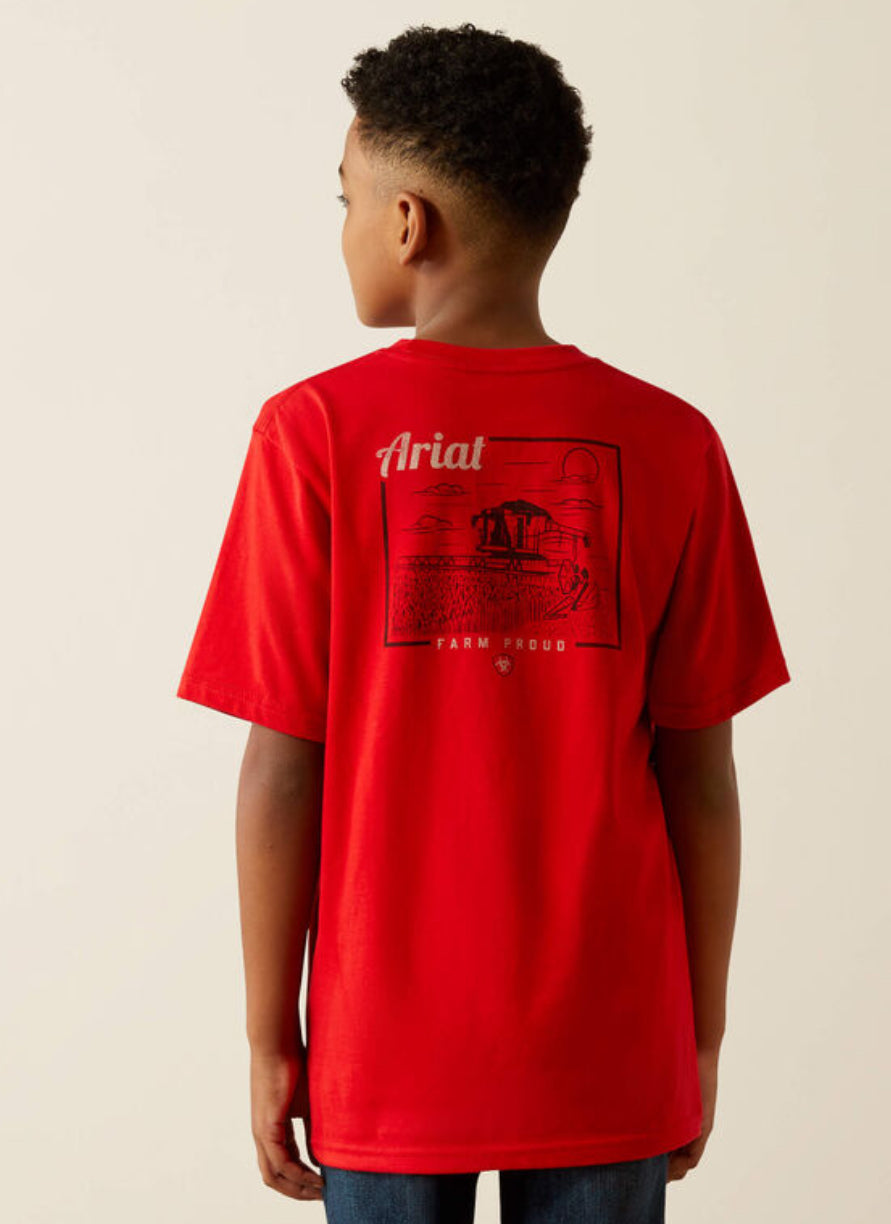 Boys Ariat Proud Farmers Tee