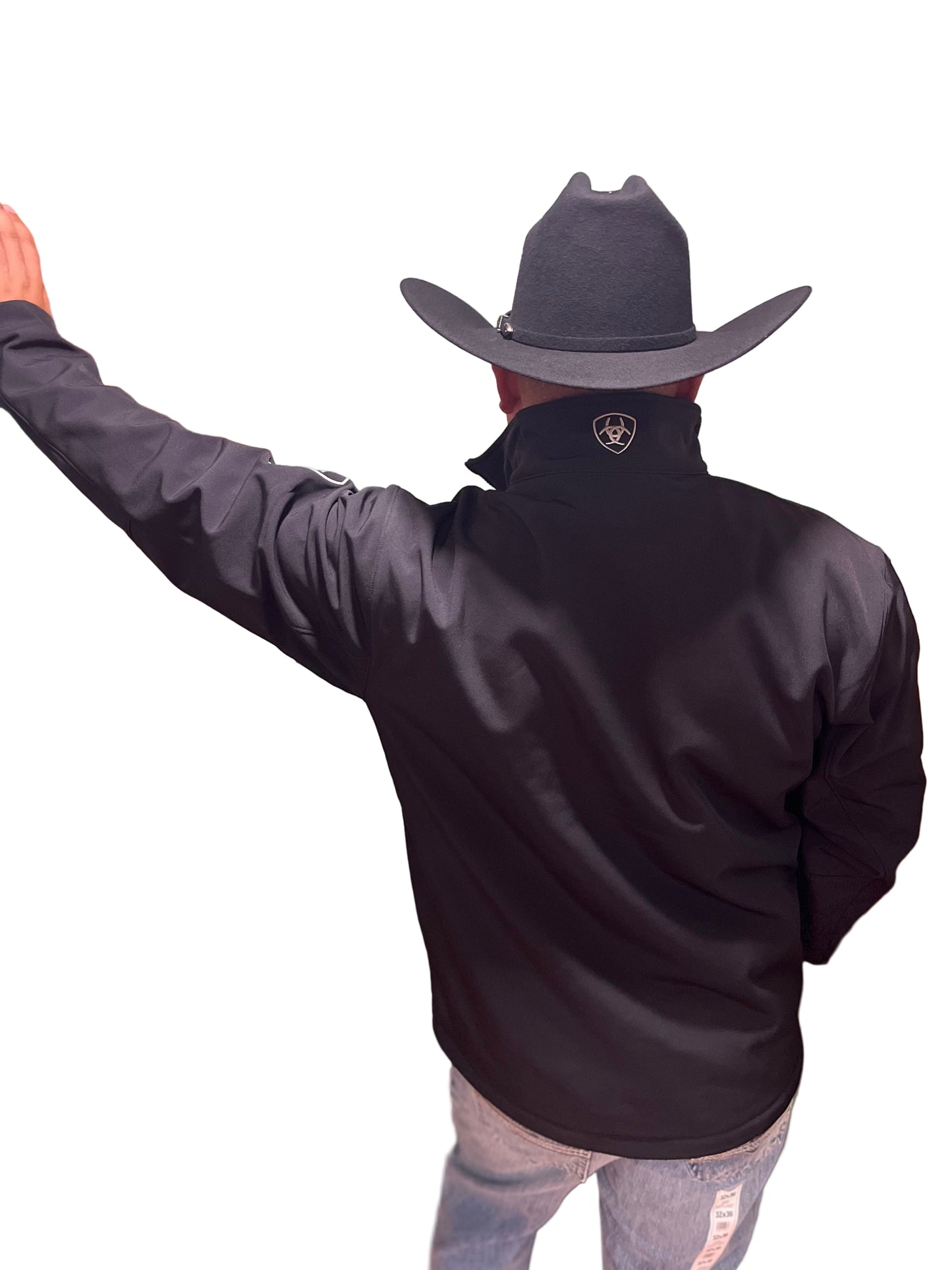 10062578 Ariat Men's Logo Softshell Jacket - Black