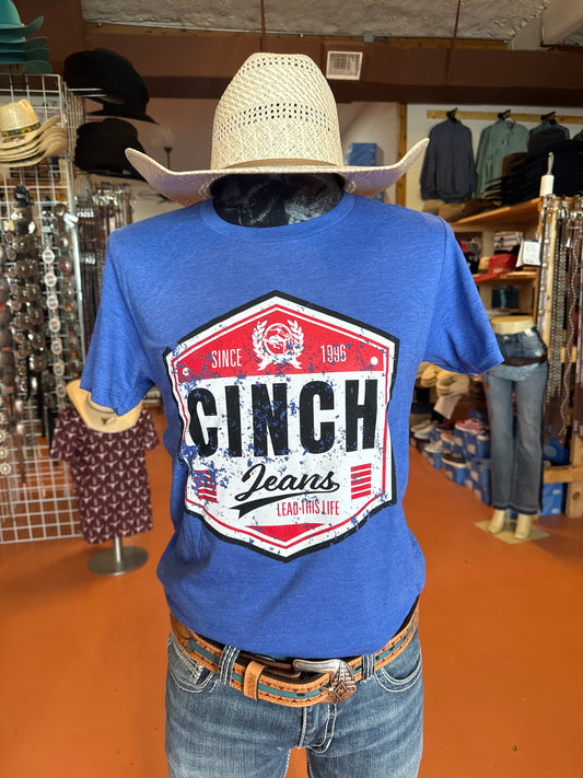 Men's CINCH Royal "Lead This Life" Tee