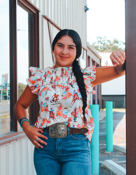 Floral Rider Blouse
