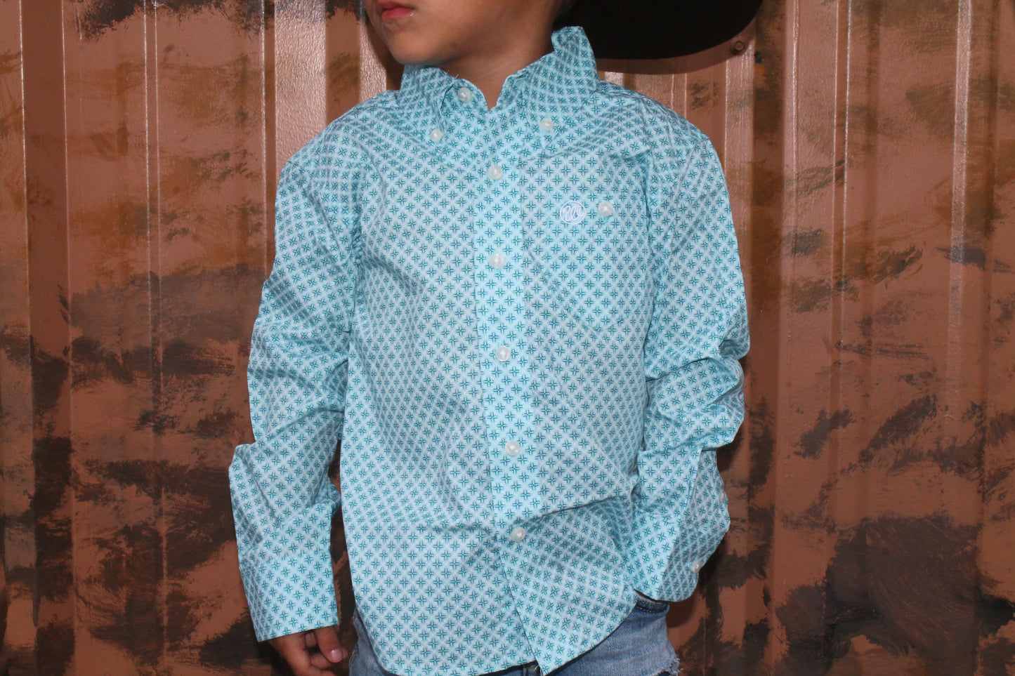 Wrangler Classic Boys Baby Blue LS