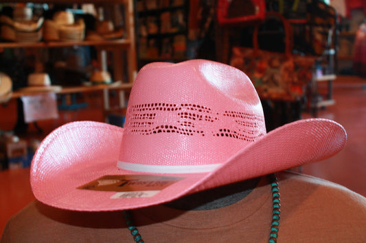 🤠Twister Pink Youth Bangora Hat