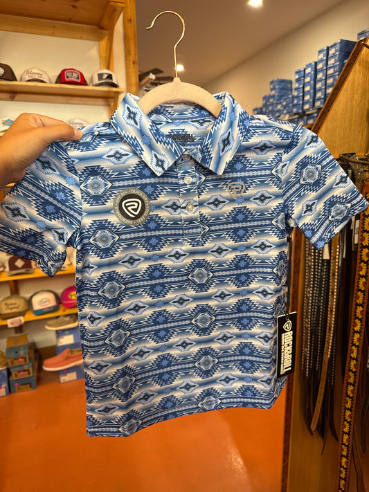 Youth R&R Bright Blue Polo