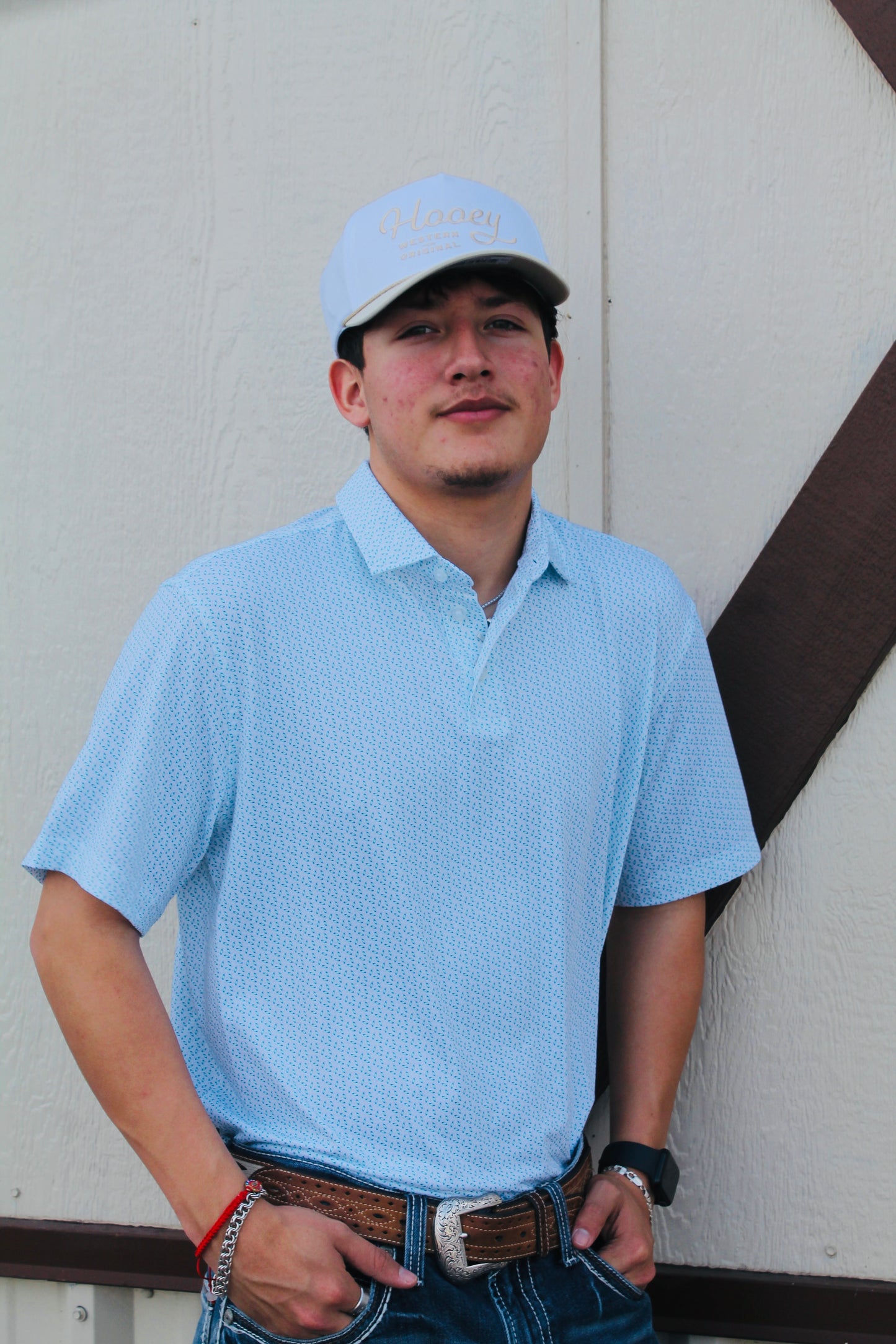 WRANGLER ALL TERRAIN GEAR MEN'S PERFORMANCE POLO SHIRT Daphne print👕