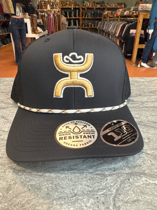 Hooey Sterling Black/Gold Cap