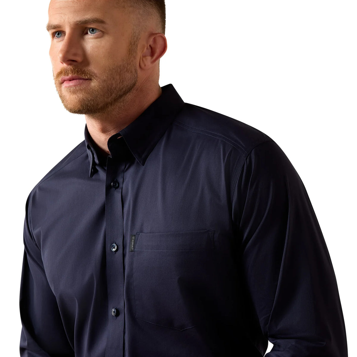 Ariat Men's Everything Navy Classic Fit Long-Sleeve Shirt 🤠
