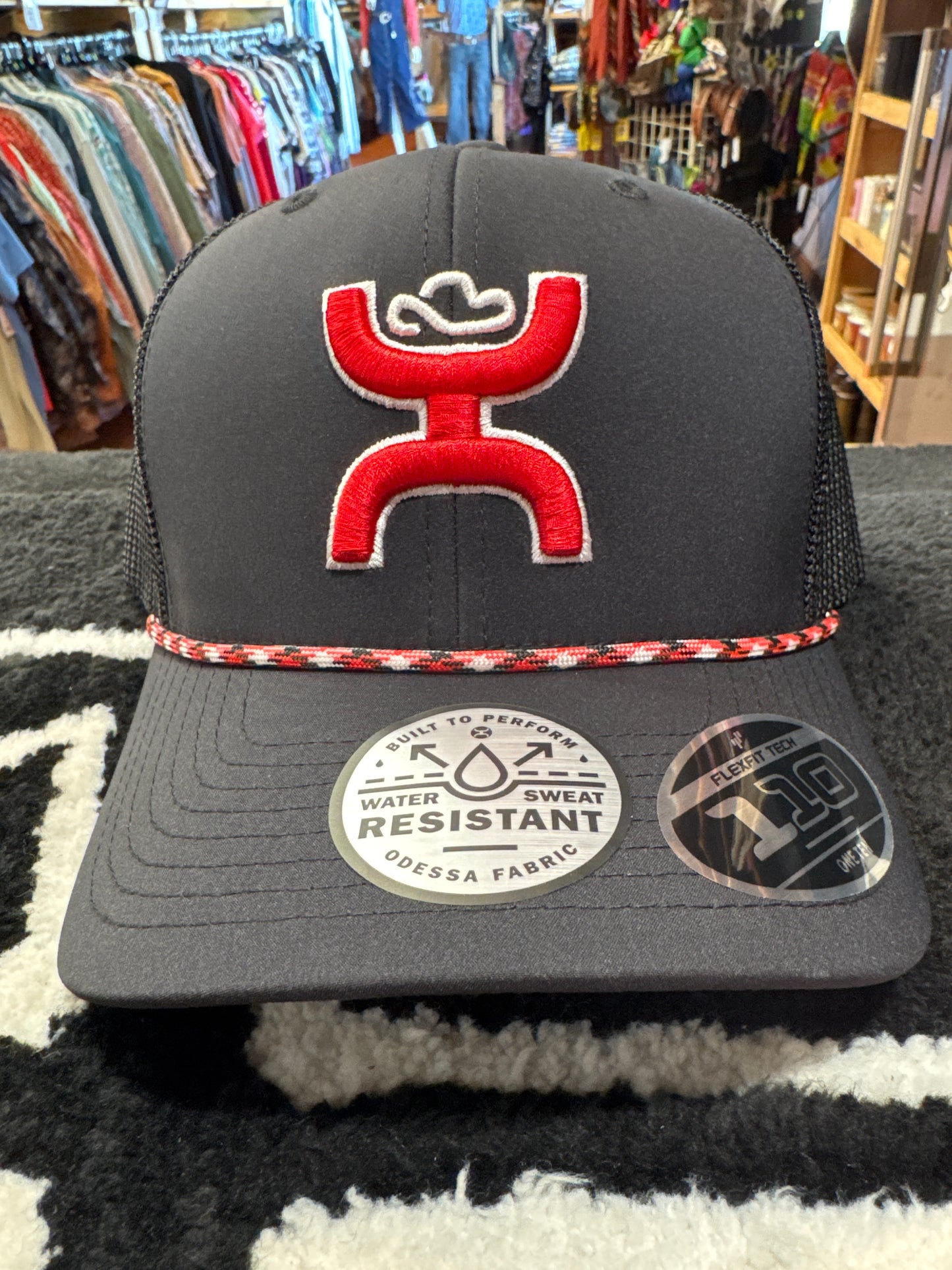 Hooey Sterling Black/Red Cap