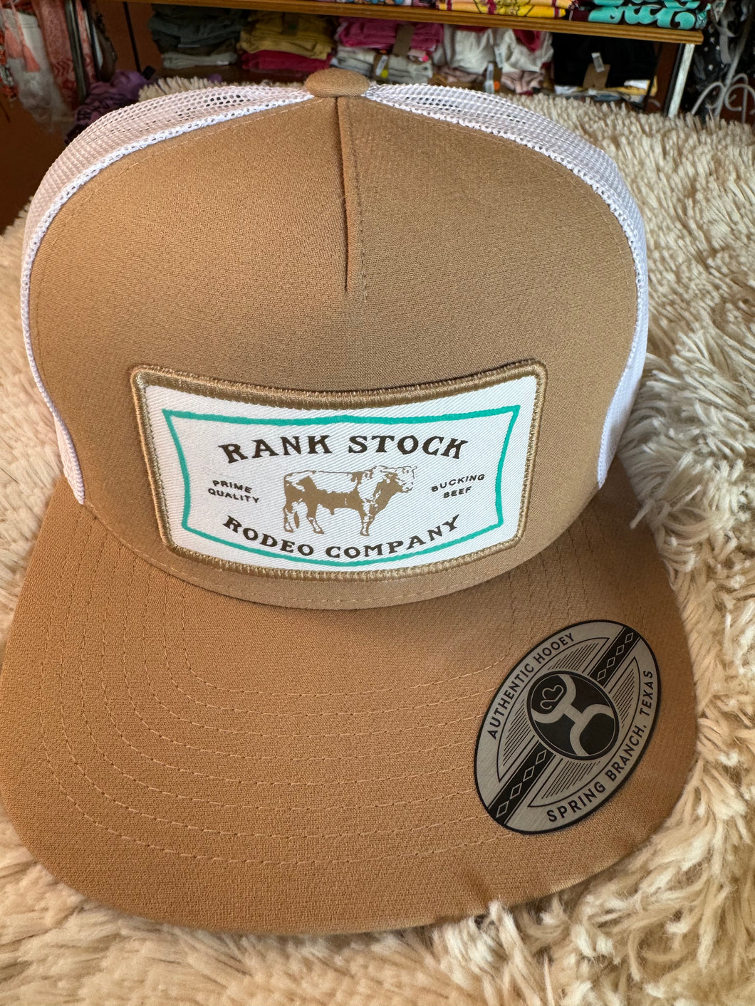 Rank Stock Hooey Tan Cap