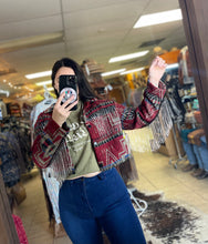 Load image into Gallery viewer, Ruby Aztec Bling Jacket
