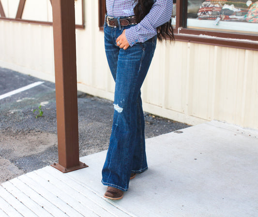 Ariat Women’s Perfect Rise Christine Flare Jeans - Siren
